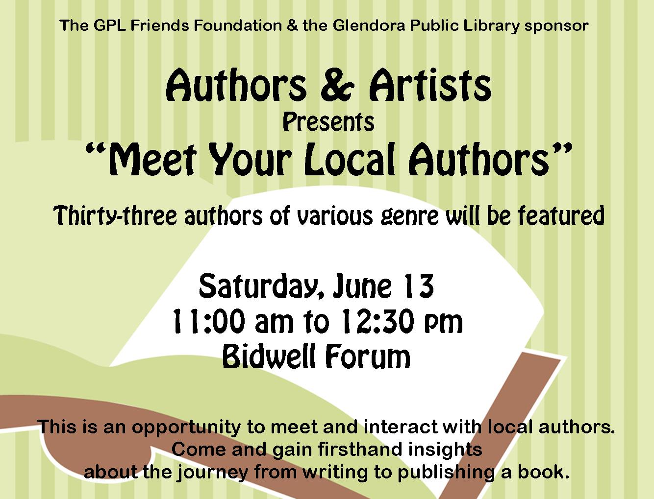 Meet Your Local Authors-June 2015